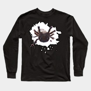 Axolotl with a splash in the background Long Sleeve T-Shirt